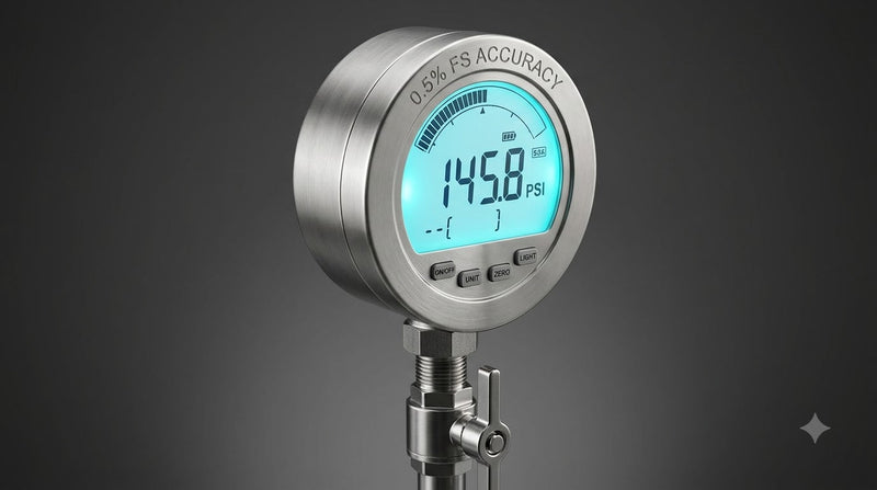 Digital Pressure Gauge – 0.5% FS Accuracy