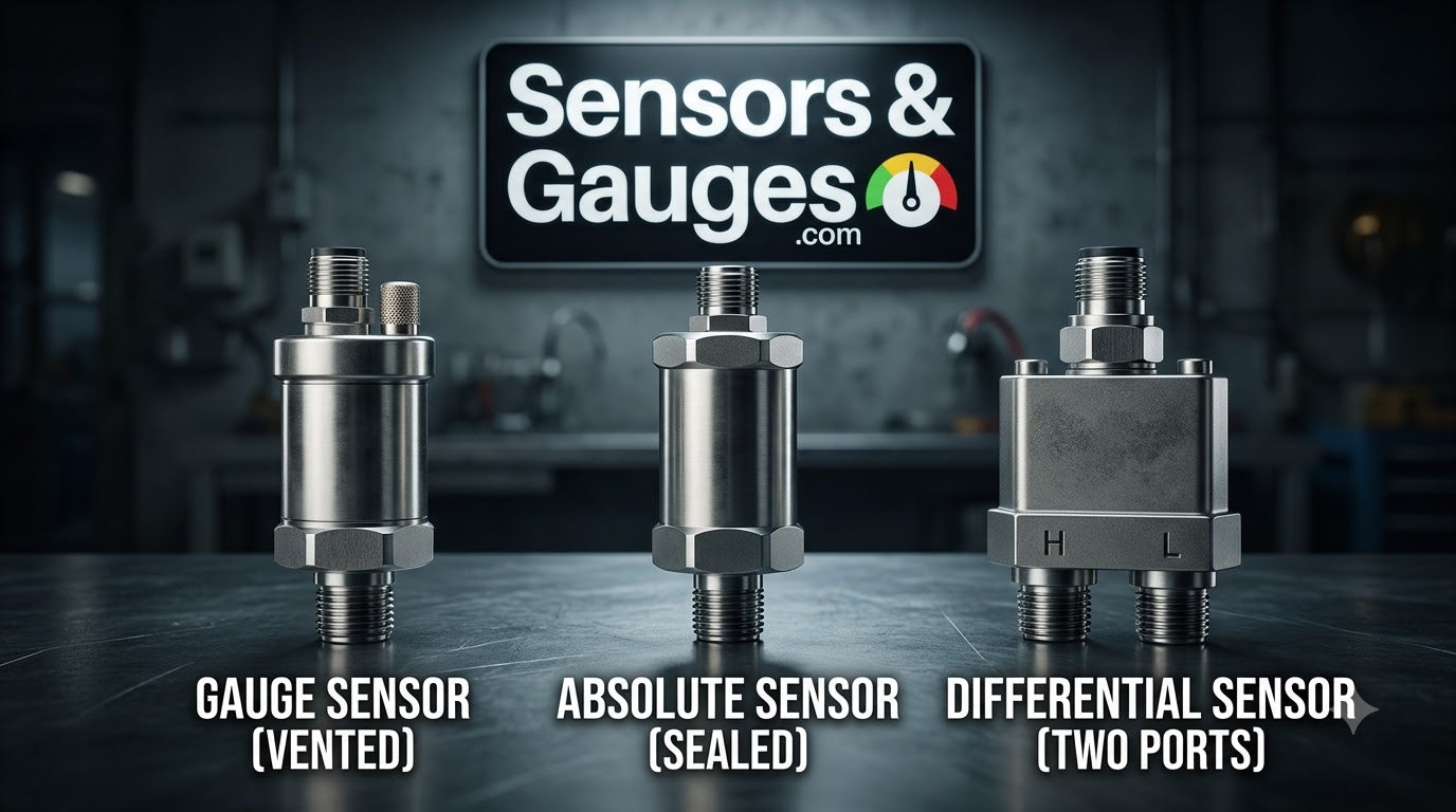 Gauge vs Absolute vs Differential Pressure Sensors