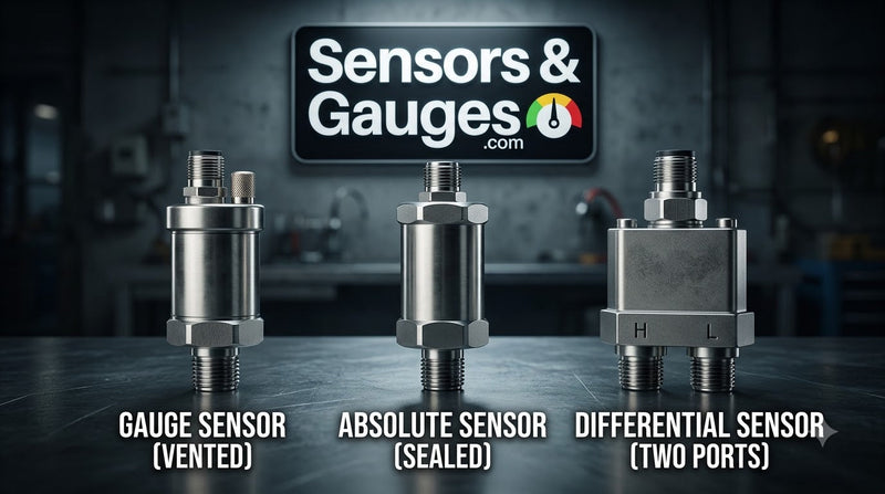 Gauge vs Absolute vs Differential Pressure Sensors