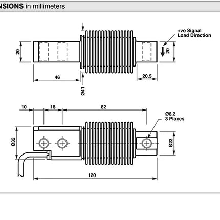 500kg Load Cell – 355 Welded, Hermetically Sealed Load Cell