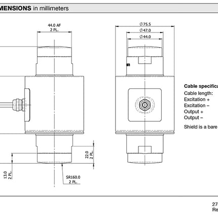 30000kg Load Cell – ASC2 Compression Load Cell | Heavy-Duty Industrial Precision