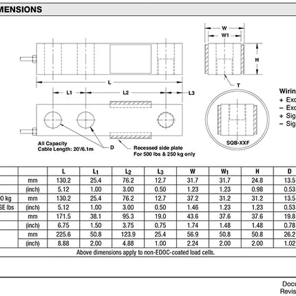 6800kg Load Cell – SQB Single-Ended Load Beam