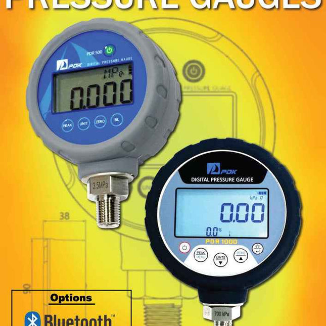 PDK PDR1000 Digital Pressure Gauge – 0.025% FS Accuracy, 110mm Face