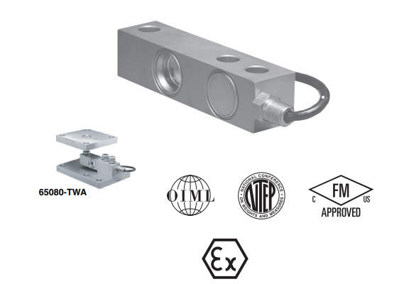 Model 65083 Stainless Steel, Welded Seal Shear Beam Load Cell