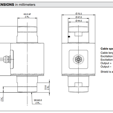 ASC2 Compression Load Cell