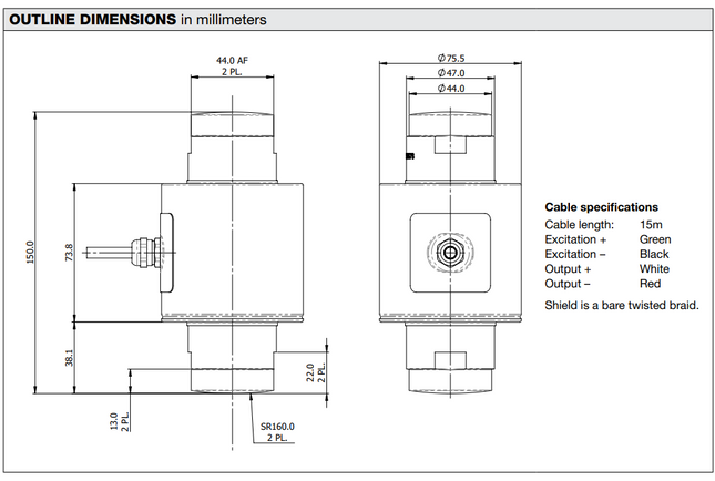ASC2 Compression Load Cell
