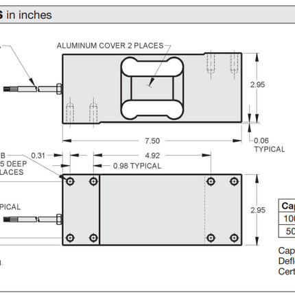 Model 60060 Low Profile Platform Load Cell