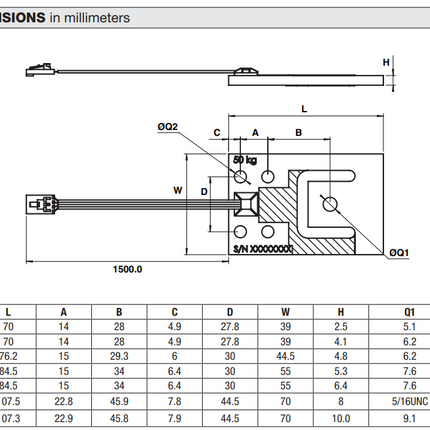 Model 380 Co-Planar Beam Load Cell