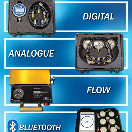 PDR Digital Pressure Test Kits – PDR100 or PDR250 Gauge